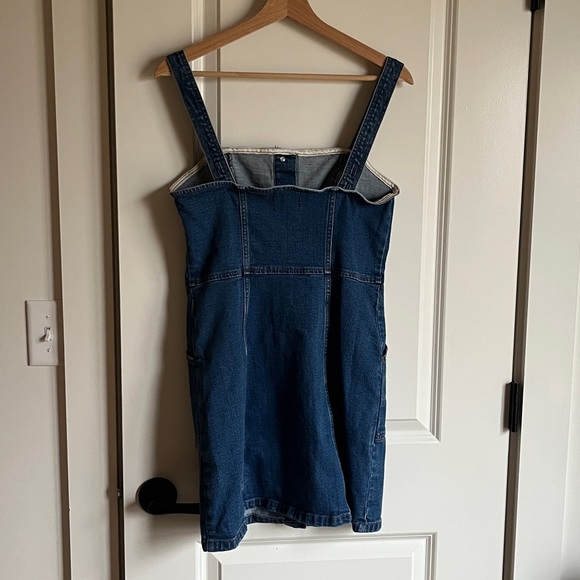 Abercrombie & Fitch Denim Mini Dress Medium Wash Button Up Y2K A&F - Picture 5 of 10